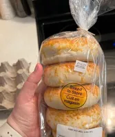 Cheddar cheese bagel