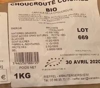 Choucroute cuisine bio