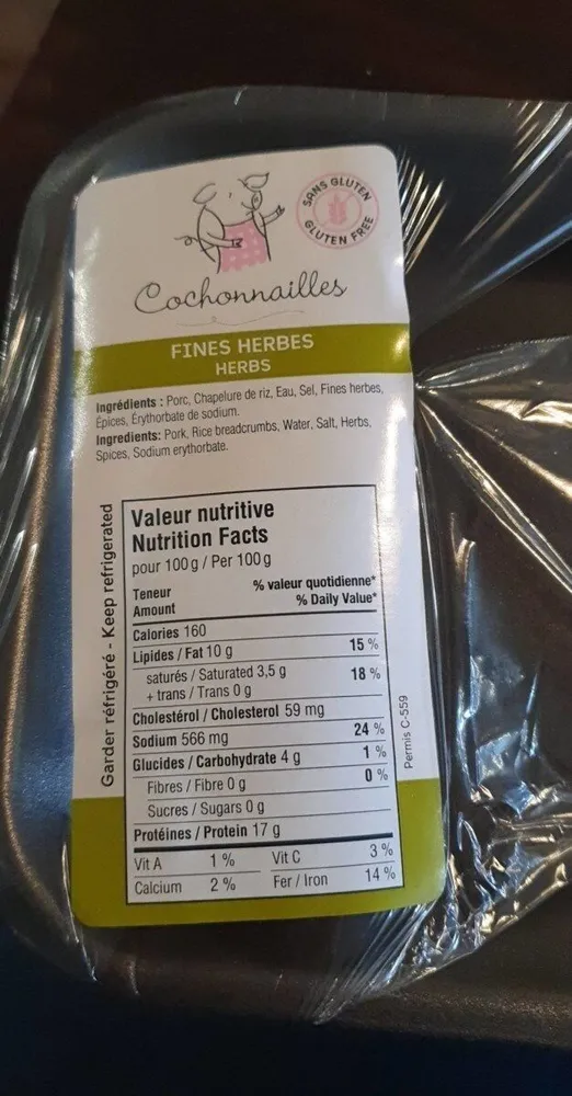 Saucisse fines herbes