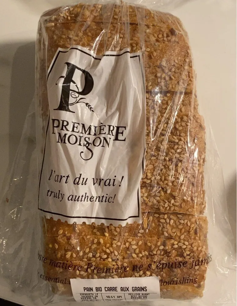 Pain bio carre aux grains