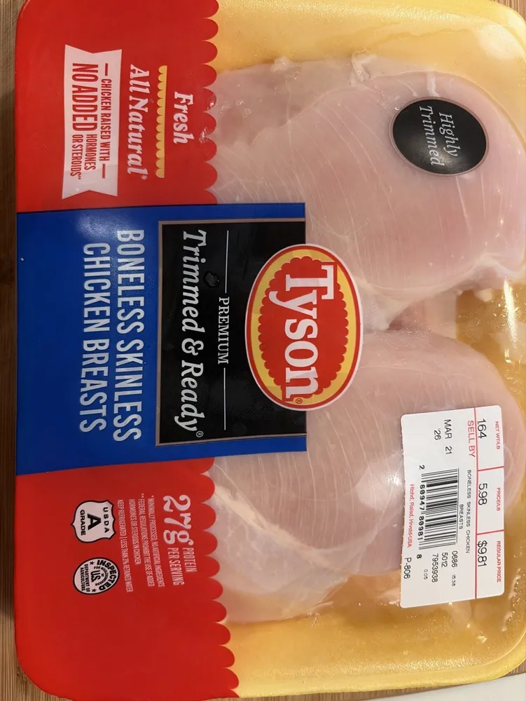 Premium Trimmed And Ready Boneless Skinless Chicken Breast