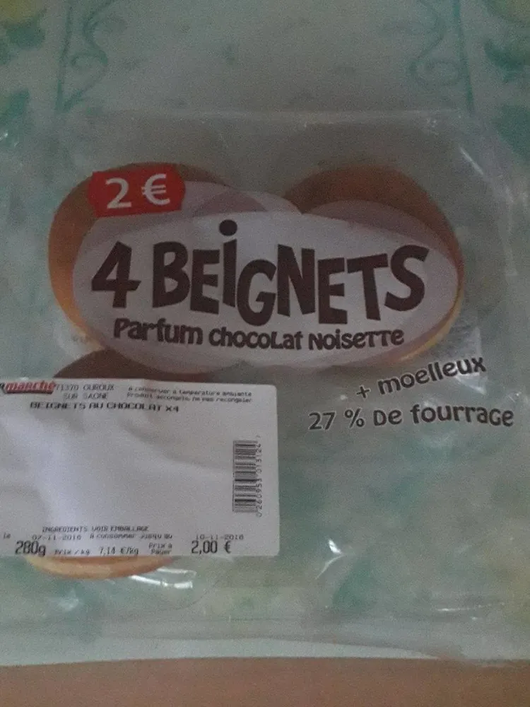Beignets chocolats noisette