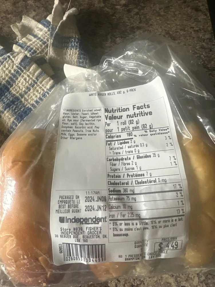 White Kaiser Rolls