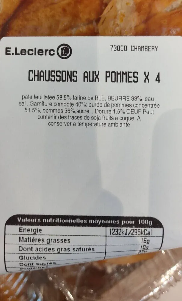 Chaussons Aux pommes