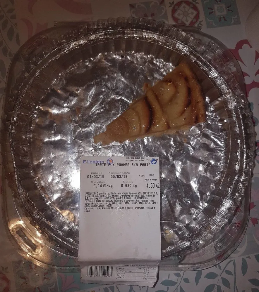 Tarte aux pommes E.Leclerc
