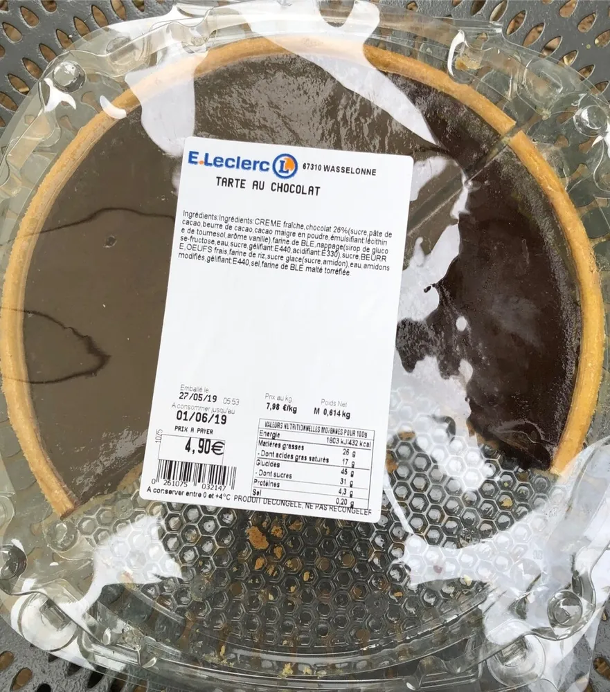 Tarte au chocolat