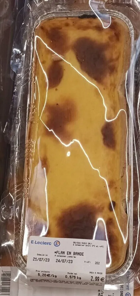 Flan en bande