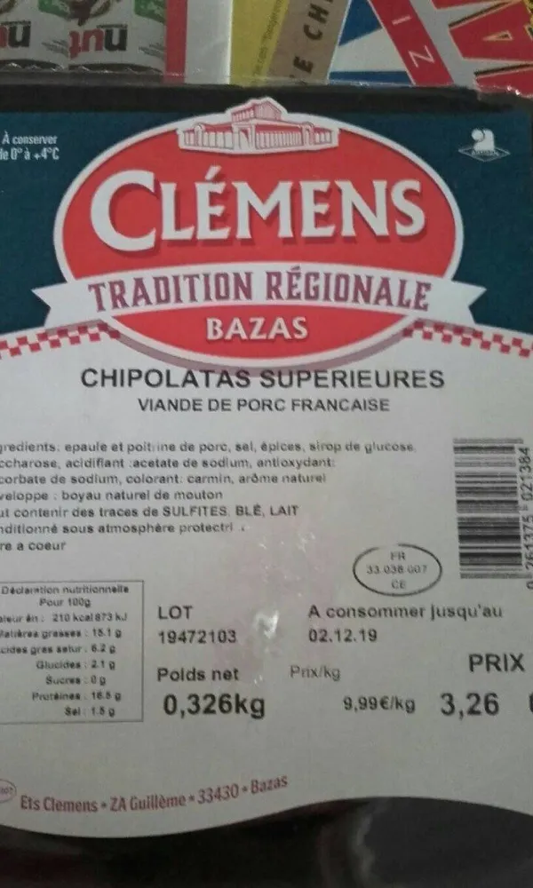 Chipolatas supérieur