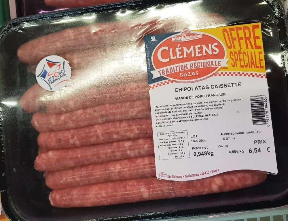 Chippolatas Clemens caissette
