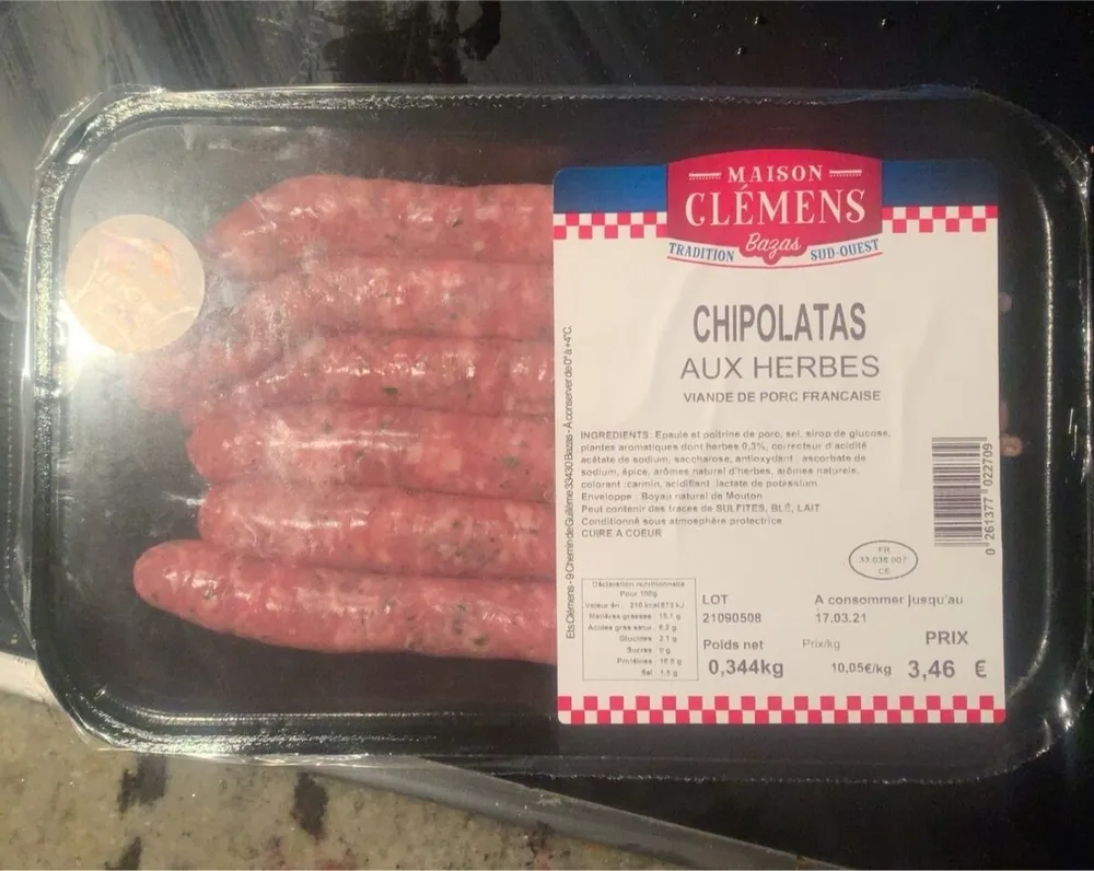 Chipolatas aux herbes