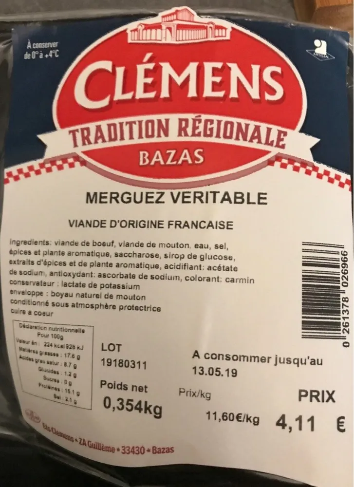 Merguez véritable