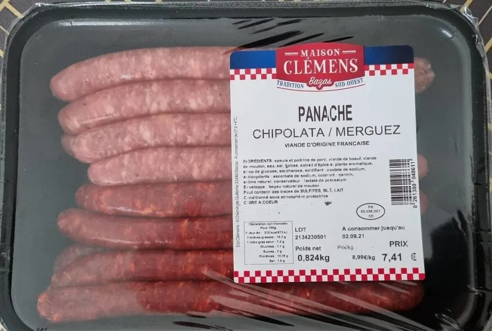 Panaché chipolata/ merguez