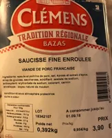Saucisse fine enroulée