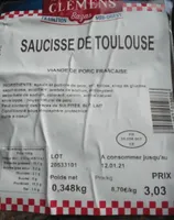 Saucisse de Toulouse