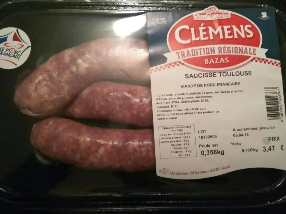 Saucisse Toulouse