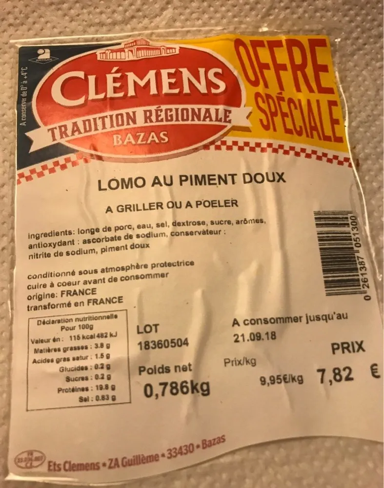 Lomo au piment doux