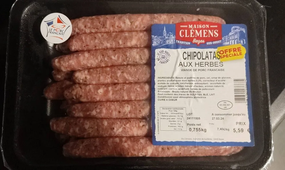 Chipolatas aux herbes