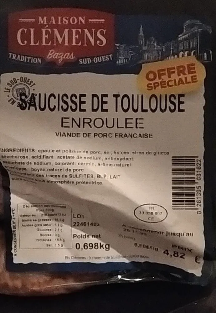 Saucisse de Toulouse