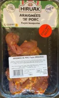 Araignées de porc façon basquaise