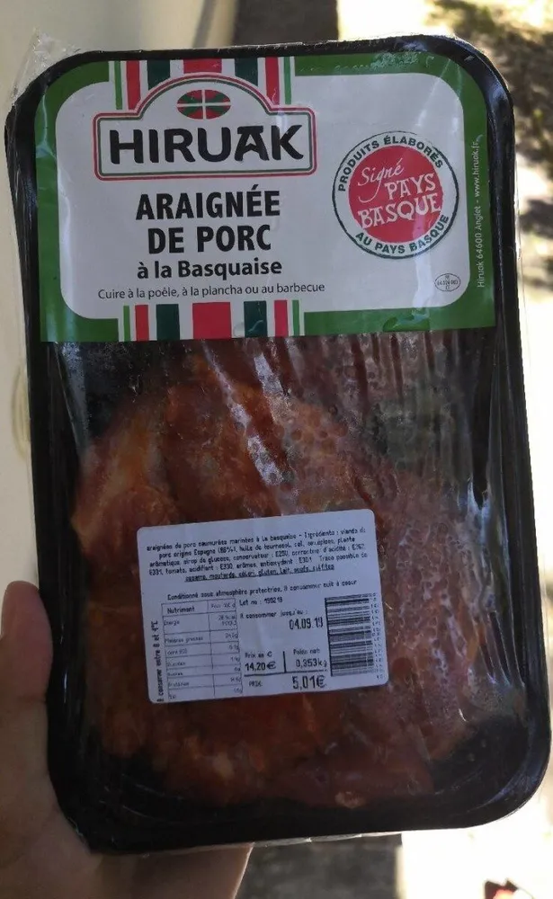Araignée de porc à la basquaise