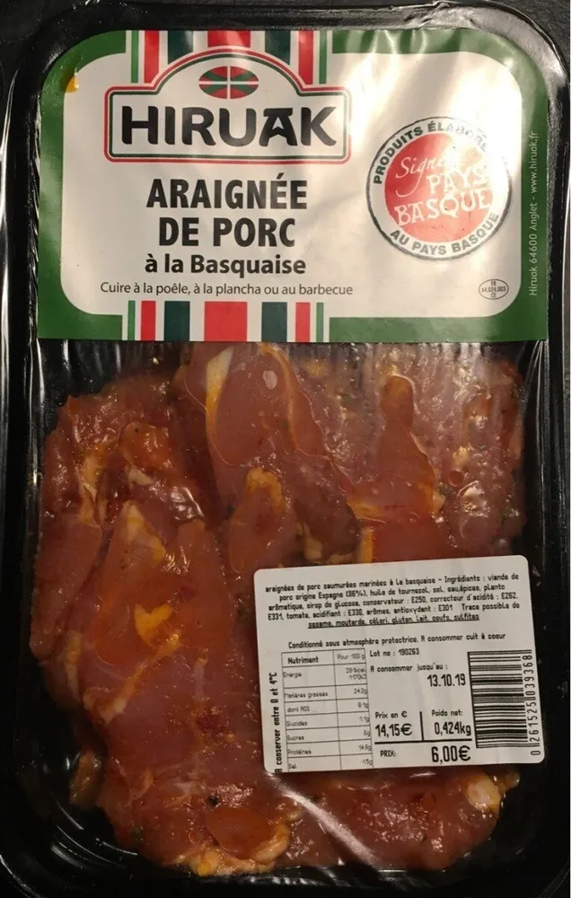 Areignée de proc - À la Basquaise