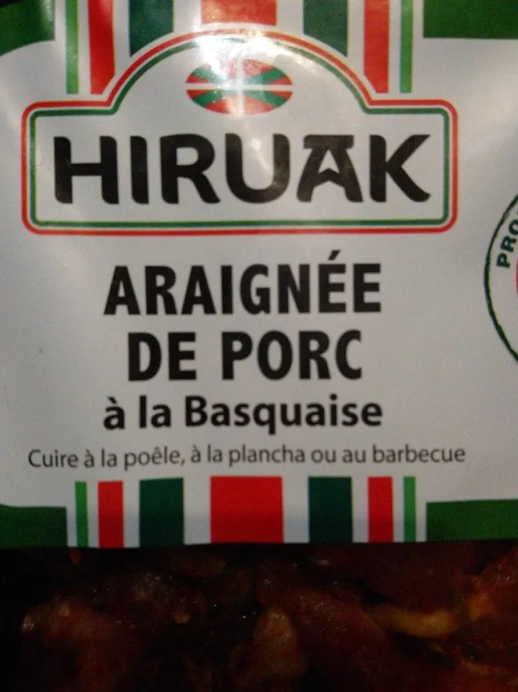Araignée de porc à la basquaise