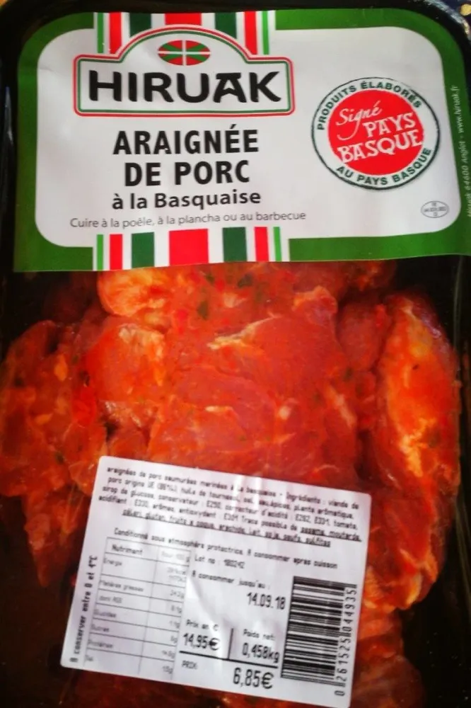 Araignée de porc a la basquaise