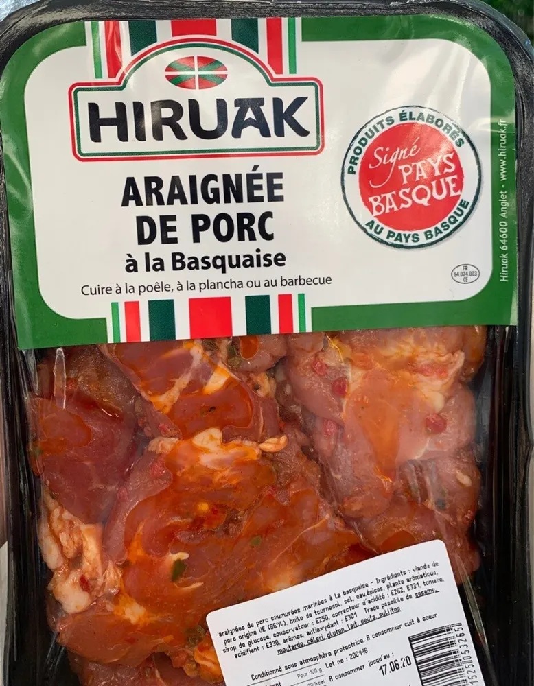Araignée de porc à la basquaise