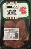 Araignée de porc olive et basilic
