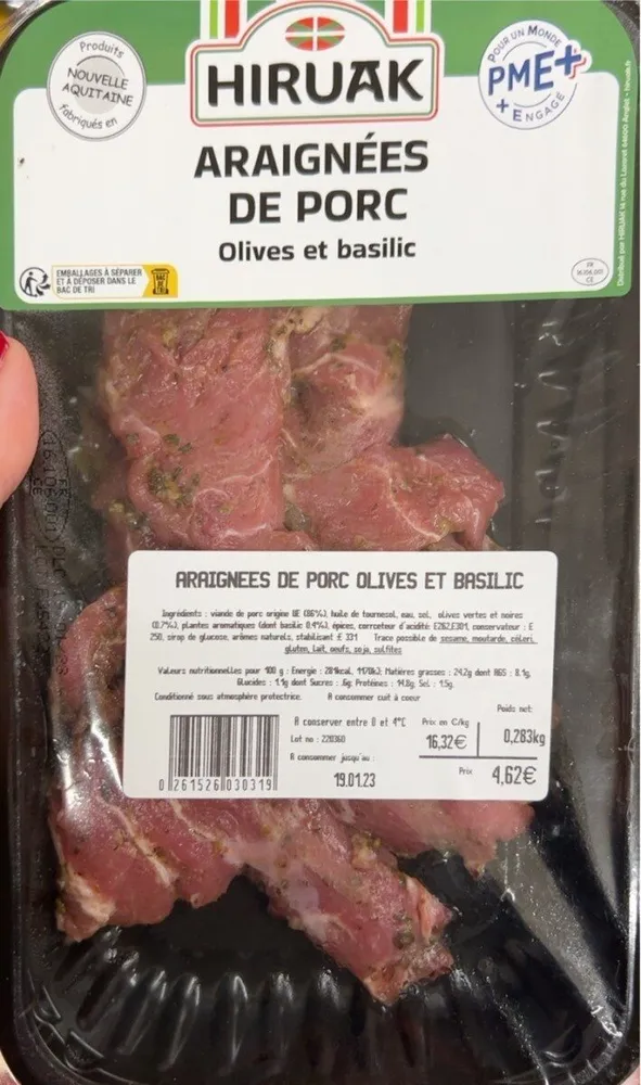 araignées de porc