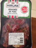 Araignée de porc olives basilic