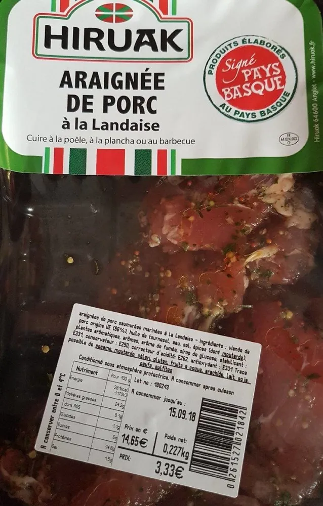 araignée de porc à la landaise