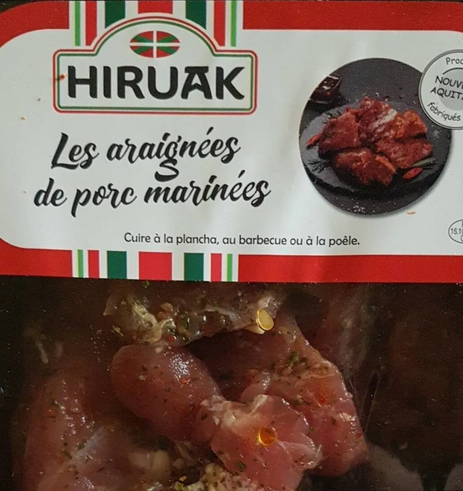 Les araignees de porc marinees