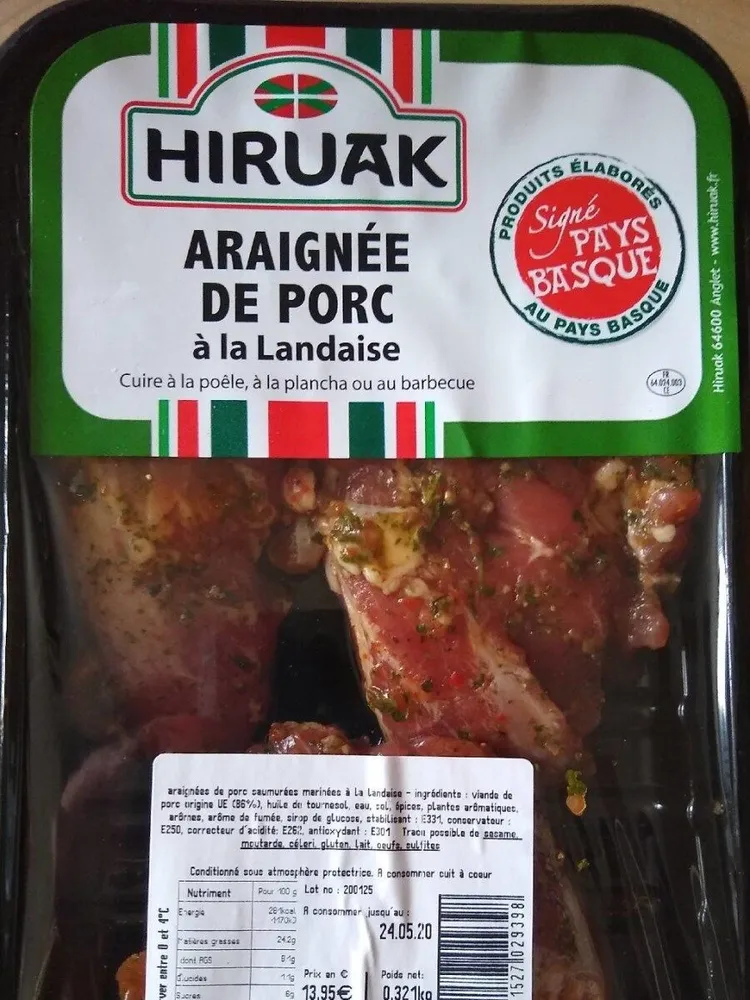 Araignée de porc a la landaise