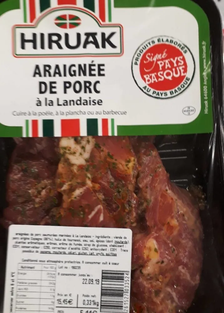 Araignée de porc à la landaise