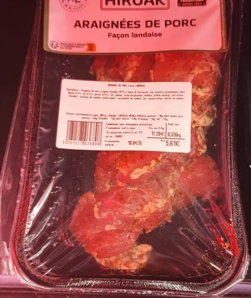 Araignées de porc