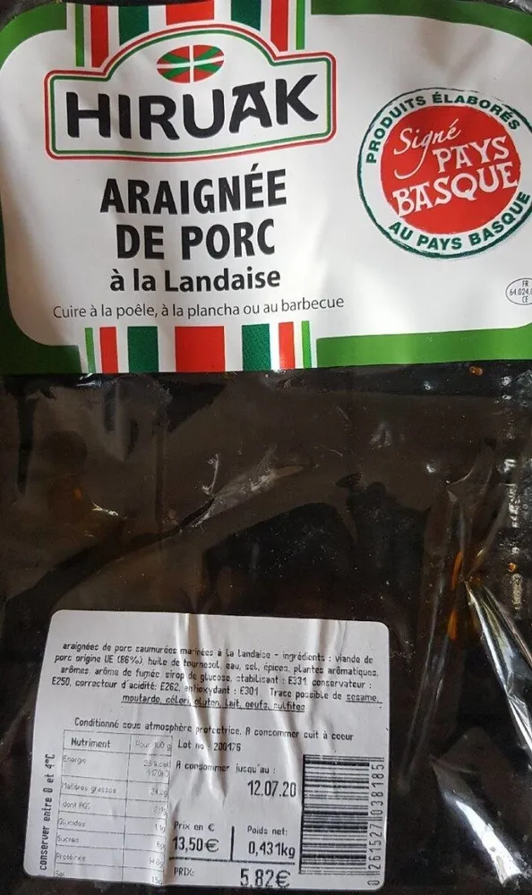 Araignée de porc à la landaise