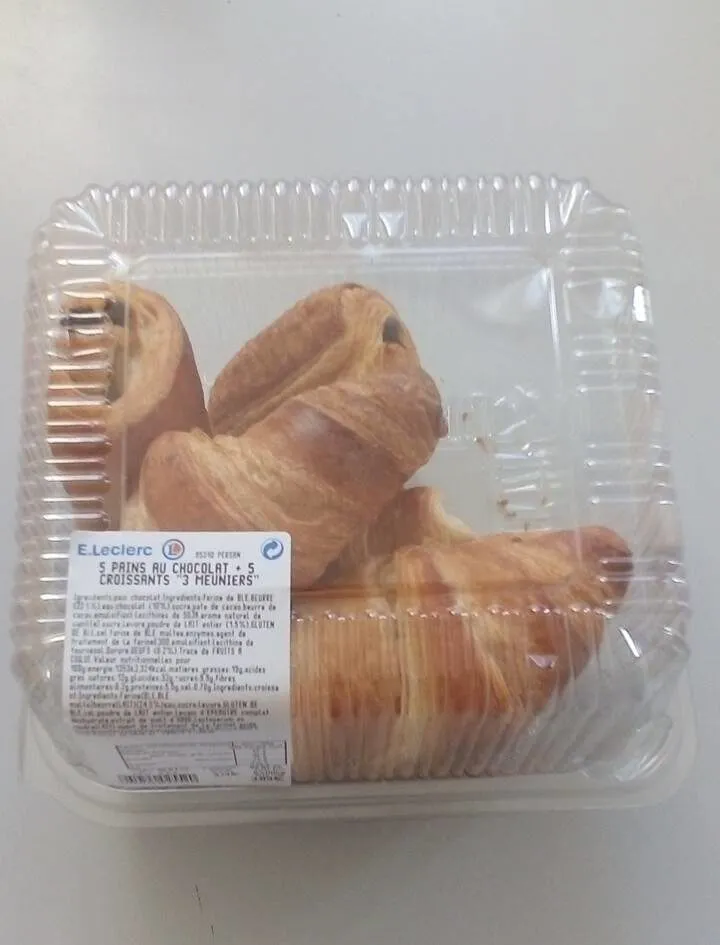 5 pains au chocolat +5 croissants