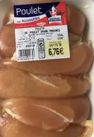 Filets de poulet jaunes marinés