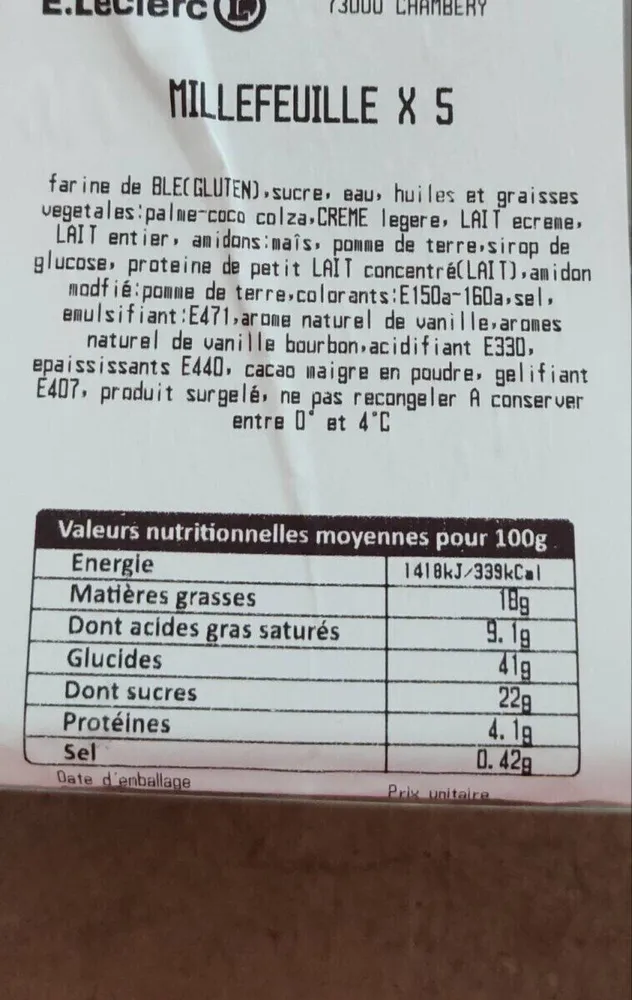 Millefeuille