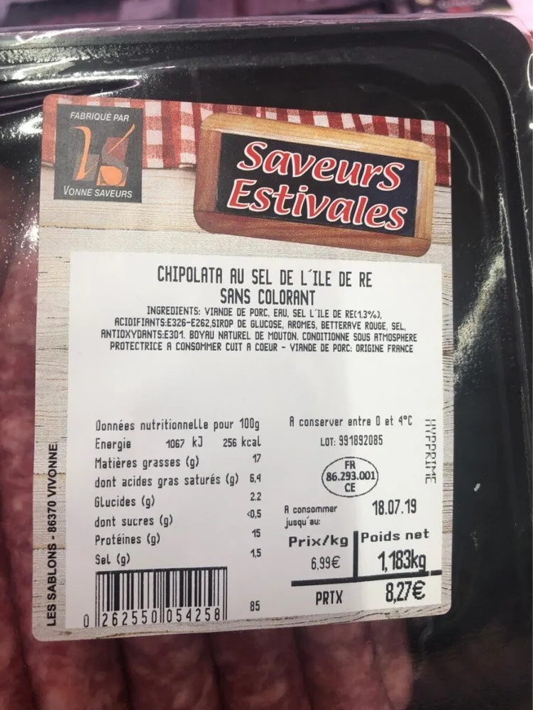 Chipolata Au Sel de l'Ile de Ré