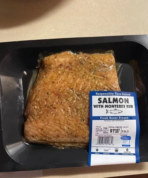 Salmon with monterey rub