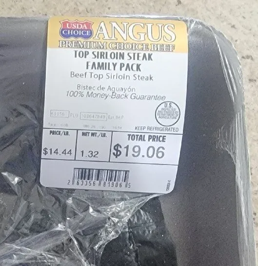 Top Sirloin Steak Family Pack