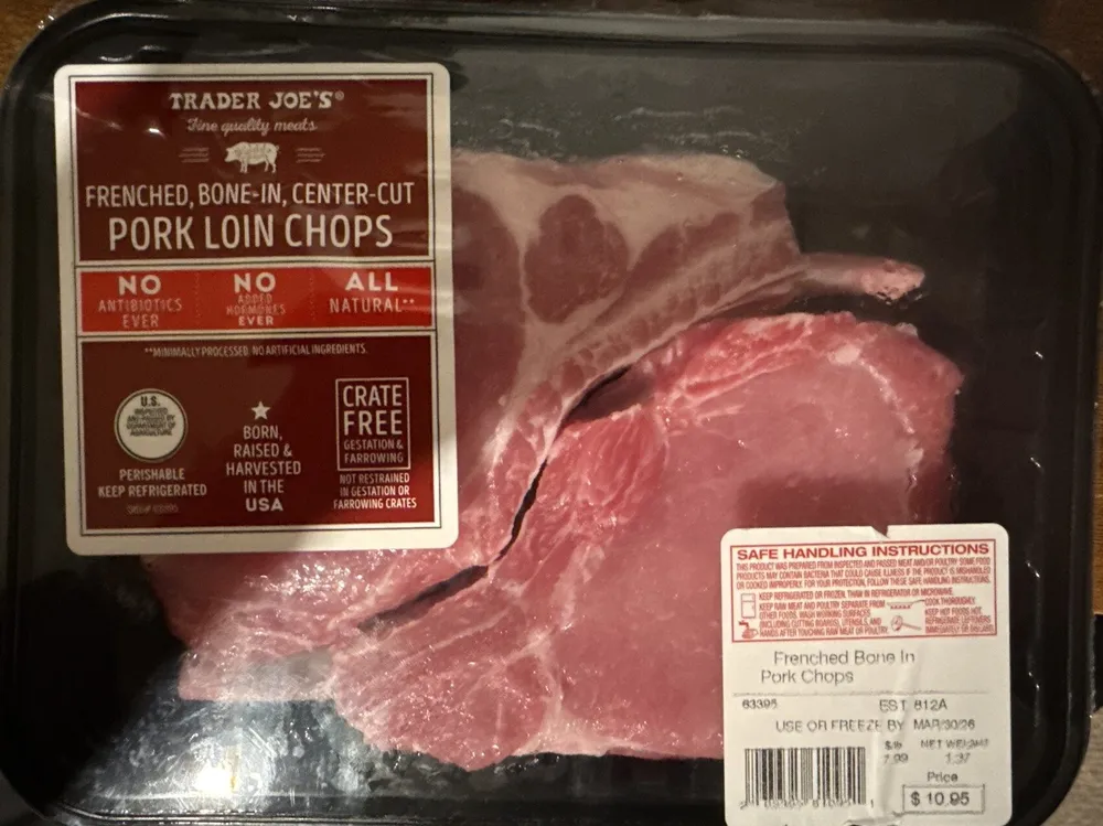 Frenched, Bone-In, Center-Cut Pork Loin Chops