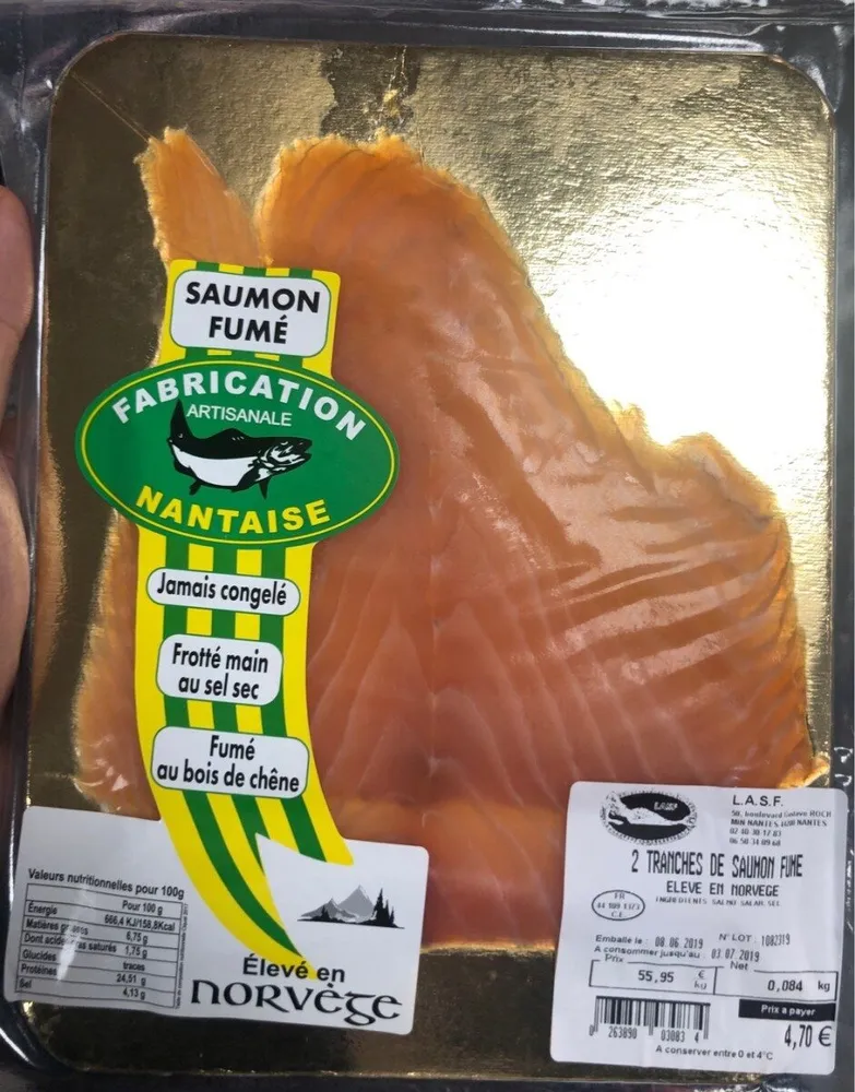Tranches de saumon fumé