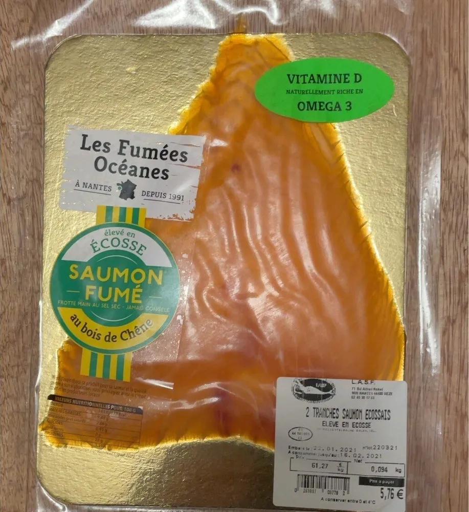 Tranches de saumon ecossais LASF
