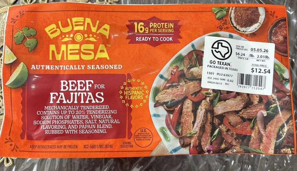 Beef For Fajitas