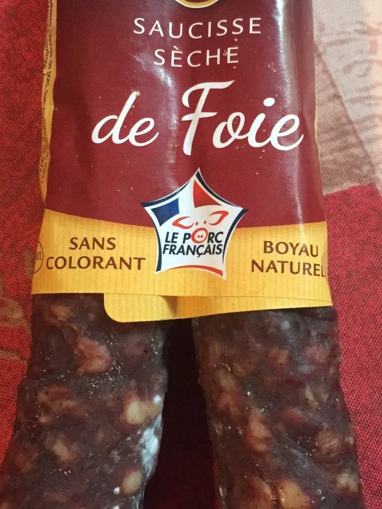 Saucisse seche de foie