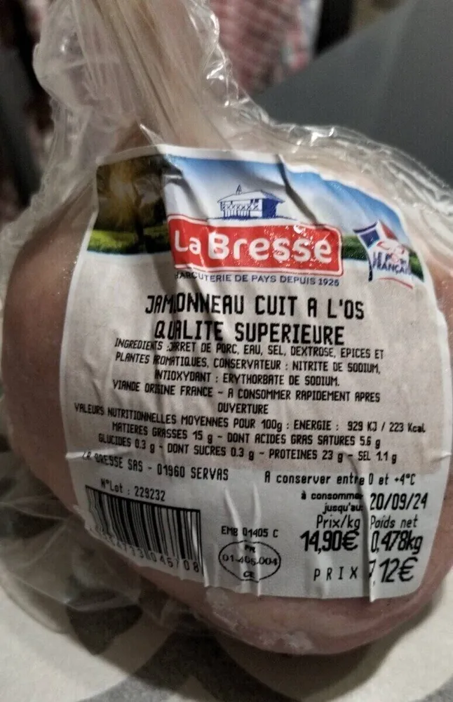 Jambonneau cuit à l'os