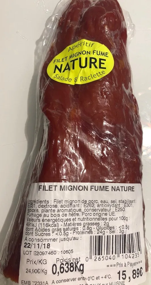 Filet mignon fumé